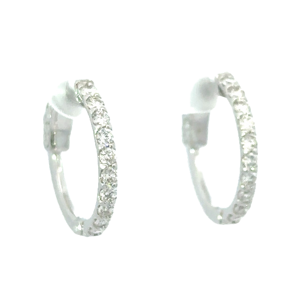Diamond Hoop Earings