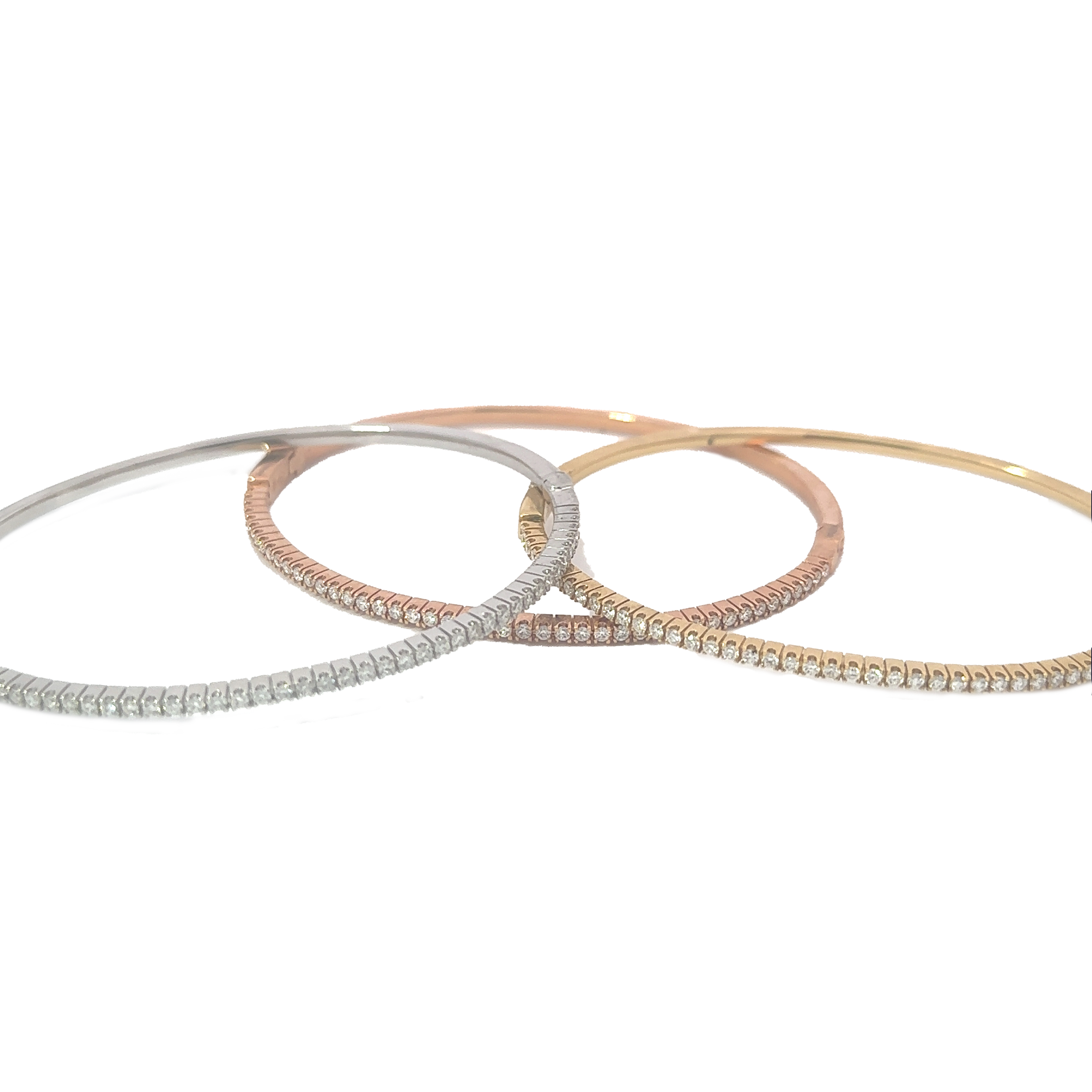 Diamond Half Way Bangle
