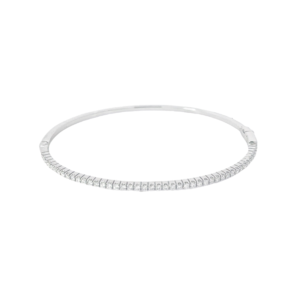 Diamond Half Way Bangle