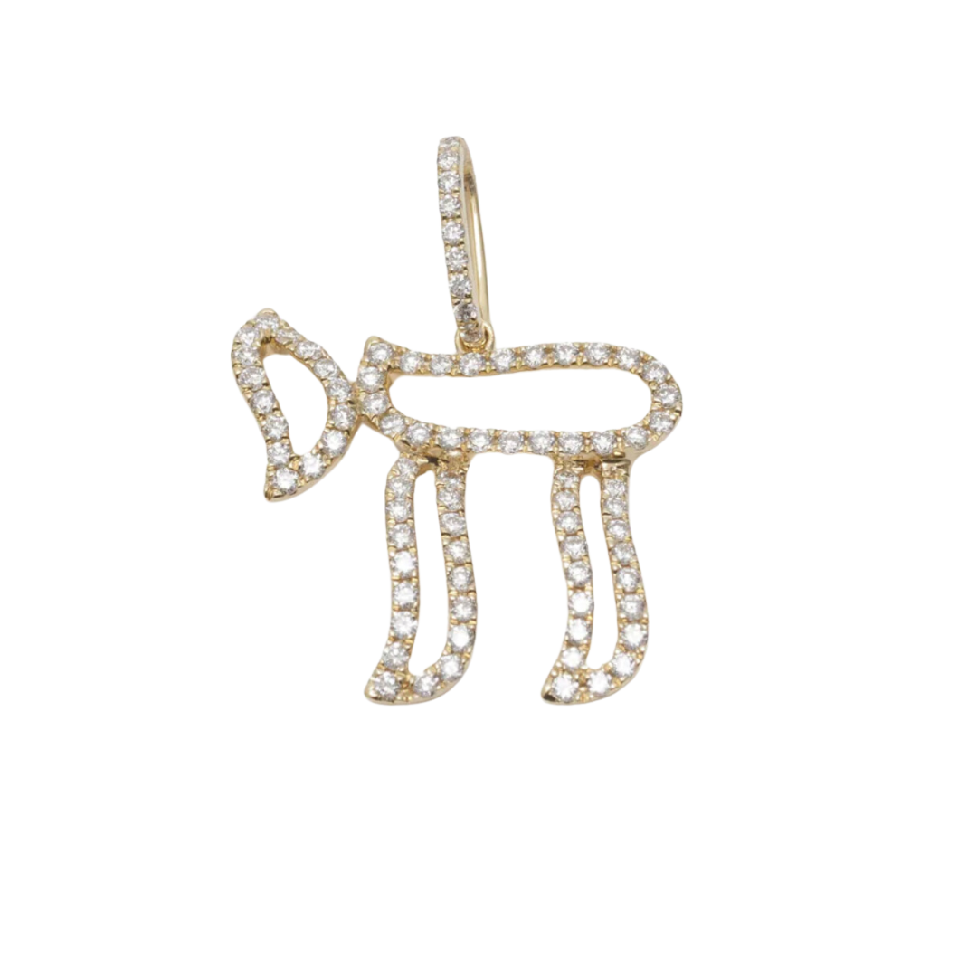 Diamond Chai Pendant