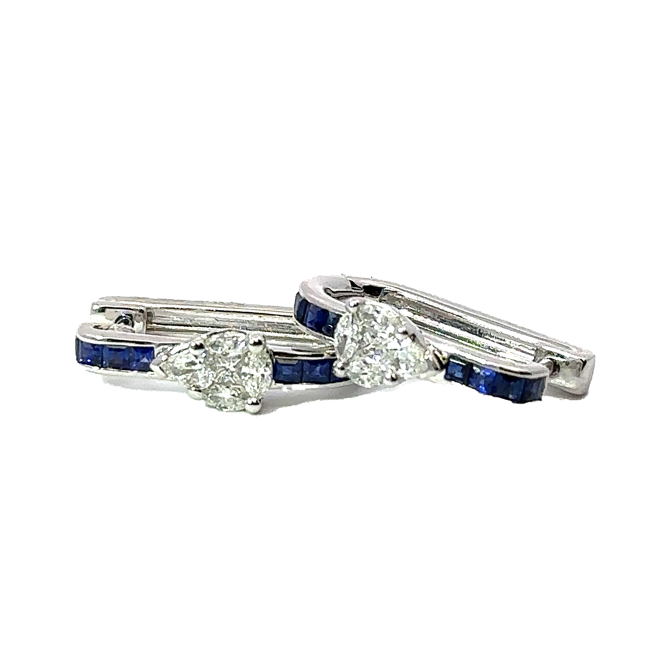 Diamond and Sapphire Fashion Earrings
