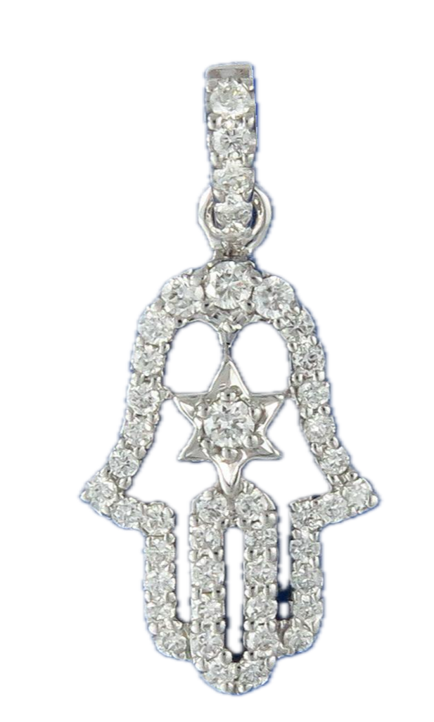DIAMOND HAMSA PENDANT