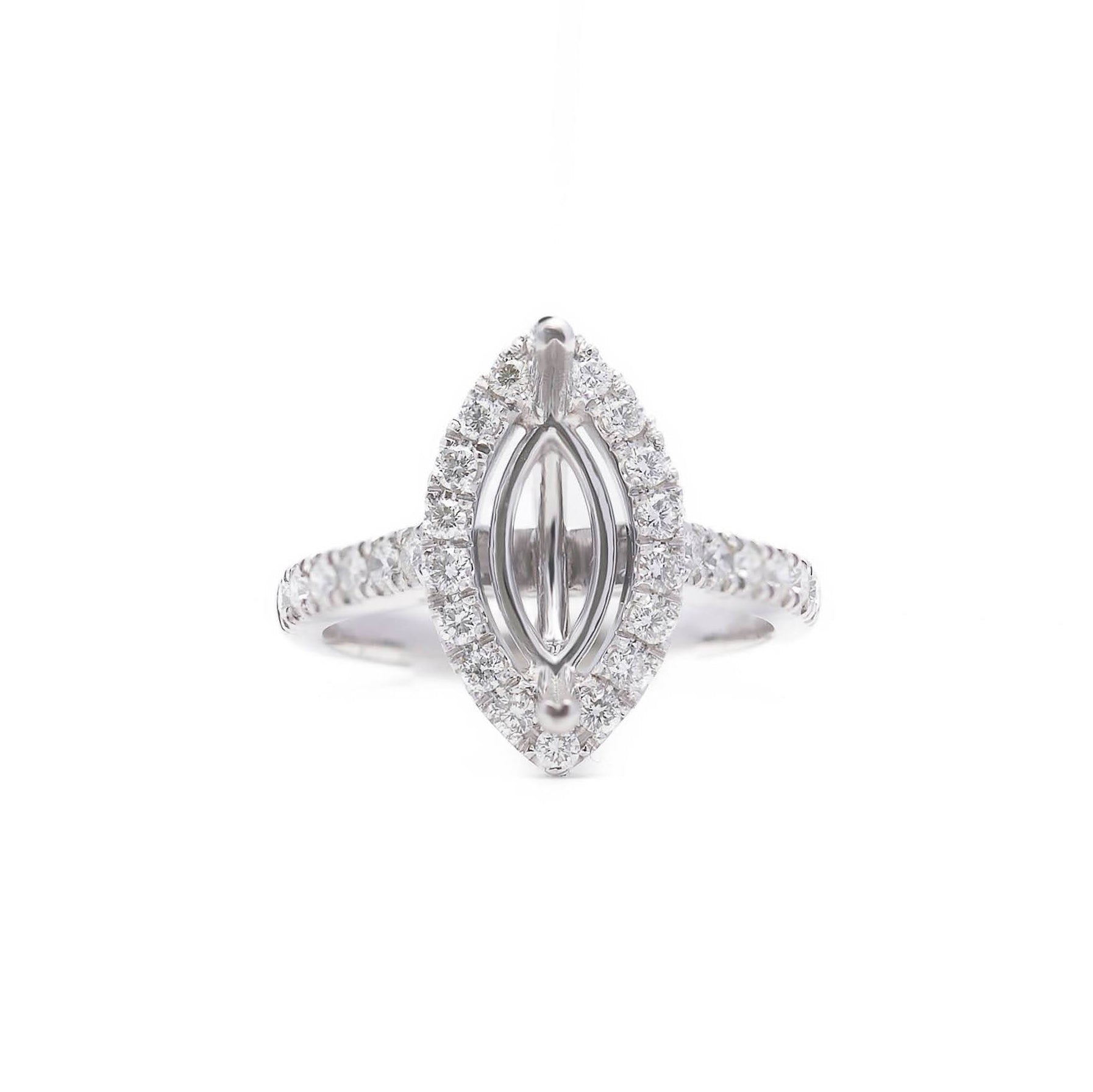Sophisticated Marquise Illusion Diamond Ring