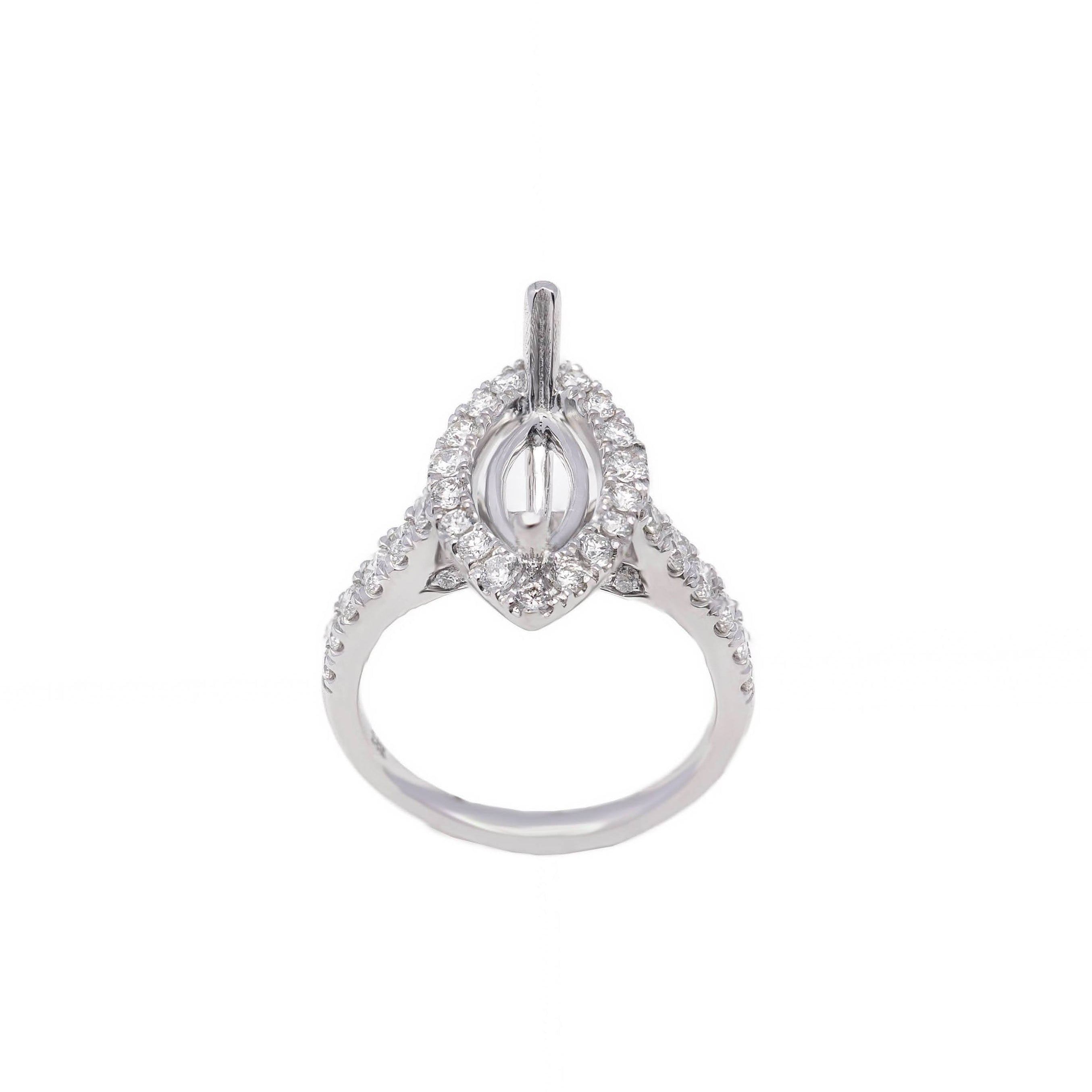 Sophisticated Marquise Illusion Diamond Ring